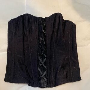 Elegant Black Corset Top